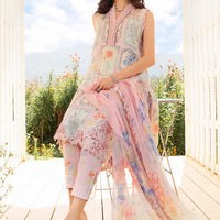 3 Piece Unstitched Printed Lawn Suit 10004