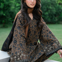 BAROQUE 3PC KARANDI PRINTED SHIRT WITH KARANDI PRINTED DUAPTTA AND TROUSER-838