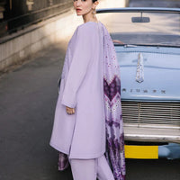 3 Pc Embroidered Lawn Shirt with Polly Lawn Dupatta V2625