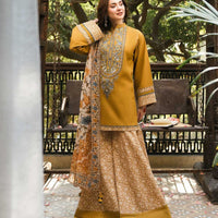 SAPPHIRE -3 Piece Unstitched Embroidered Lawn Suit V521
