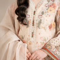 3PC Lawn Printed Shirt With Digital Printed Dupatta-1620