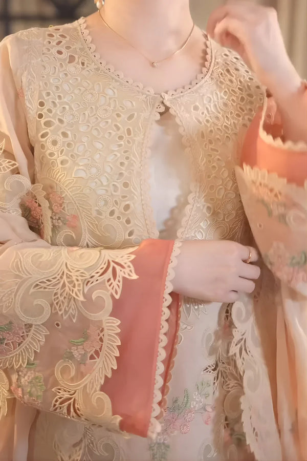 Aneelas unstichted Lawn Embroidered 2pcEmbroidered Duppata V723 2pc