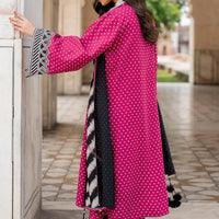 3 Piece Digital Printed Lawn Shirt Trouser with Lawn Dupatta V411