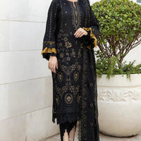 3 Pc Embroidered Lawn Shirt with Embroidered Organza Dupatta V06