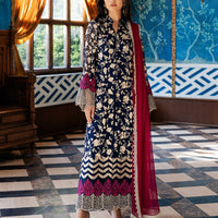 Zainab Chottani Unstichted 3 pc Lawn Printed Suit 10007