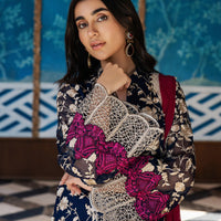 Zainab Chottani Unstichted 3 pc Lawn Printed Suit 10007