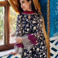 Zainab Chottani Unstichted 3 pc Lawn Printed Suit 10007