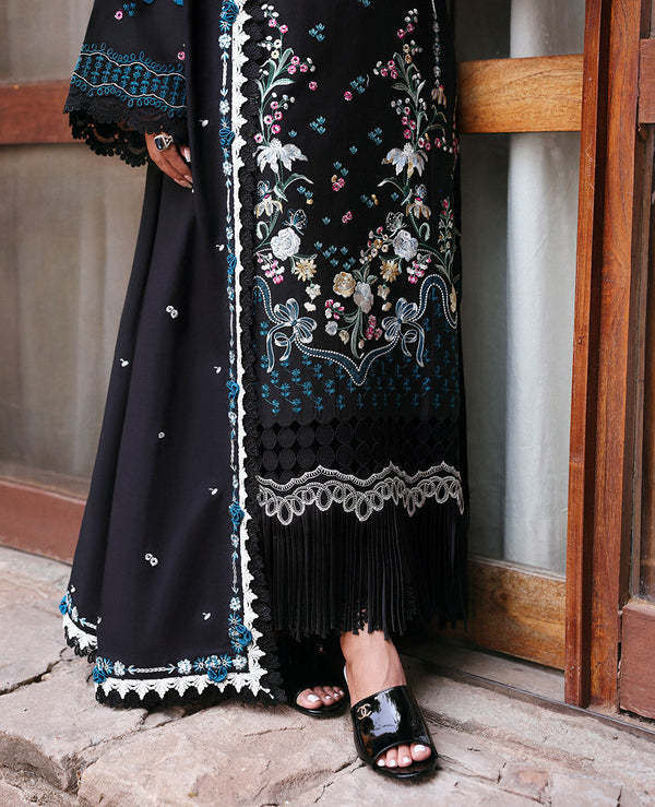 Dhanak-3PC Embroidered Shirt with Dhanak Embroidered Dupatta V113