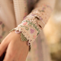 QALAMKAR - 3PC LAWN EMBROIDERED SHIRT WITH COTTON NET EMBROIDERED DUPATTA AND TROUSER V10013