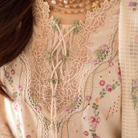 QALAMKAR - 3PC LAWN EMBROIDERED SHIRT WITH COTTON NET EMBROIDERED DUPATTA AND TROUSER V10013