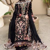 3Pc Embroidered Lawn Shirt with Embroidered Chiffon Dupatta QL 2655