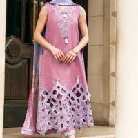 3 Pcs Embroidered Lawn Shirt with Printed Dupatta Mq2570