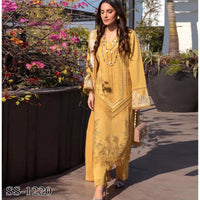 3 Piece Embroidered Lawn with Embroidered Lawn Dupatta V1220