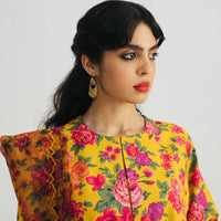 3 piece Digital Printed Lawn Suit with Sequins Monar Dupatta V506