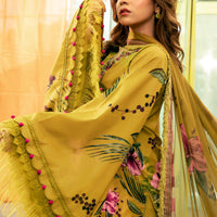 3Pc Digital Printed Lawn Shirt with Printed Dupatta MB 484
