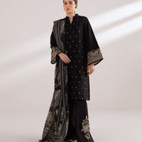 SAPPHIRE 3PC LAWN EMBROIDERED SHIRT WITH PRINTED DUPATTA-1101