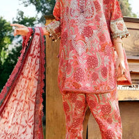 Unstichted Lawn 3 Pc Lawn Printed Dupatta 10010