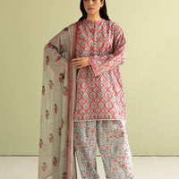 3Pc Digital Printed Lawn Shirt with Printed Dupatta CO 494