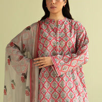 3Pc Digital Printed Lawn Shirt with Printed Dupatta CO 494