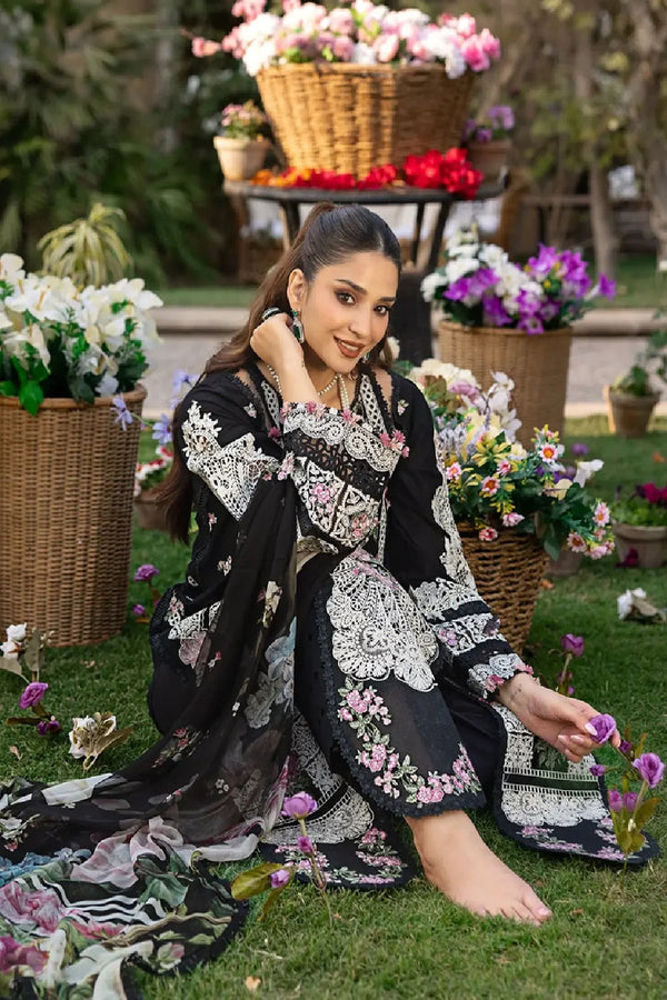 Premium - Luxury Lawn Edition' 26 -Chfoon Printed Dupata - 702