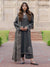 IZEL-3PC DHANAK EMBROIDERED SHIRT WITH WOOL PRINTED SHAWL & TROUSER V736