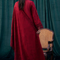 3 Piece Embroidered Lawn Suit with Lawn dupatta V24