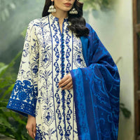 Unstitched 3 Pcs Digital Printed Lawn Suit with Printed Lawn Dupatta V424