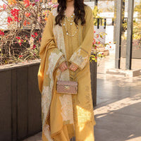 3 Piece Embroidered Lawn with Embroidered Lawn Dupatta V1220