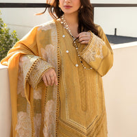 3 Piece Embroidered Lawn with Embroidered Lawn Dupatta V1220