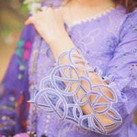3 Piece Embroidered Lawn Shirt with Digital Printed Poly lawn Dupatta V04