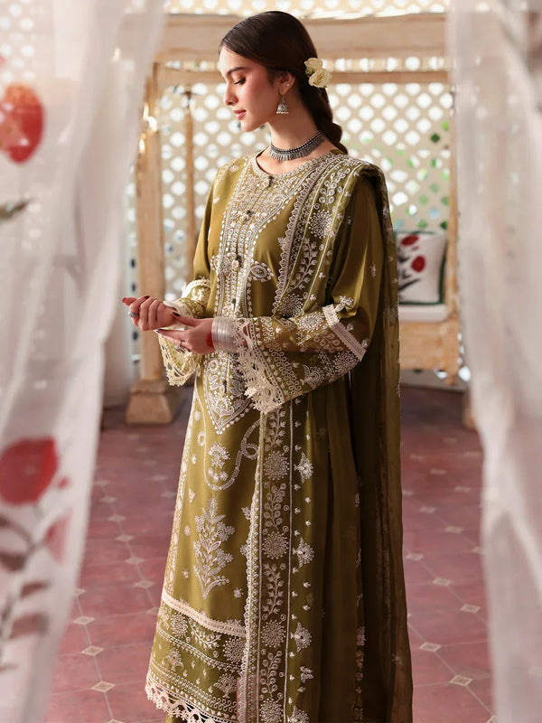 3 Piece - Unstitched Fully Embroidered Lawn Fabric 590