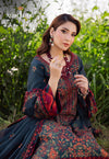 3PC DHANAK EMBROIDERED SHIRT WITH DHANAK EMBROIDERED SHAWL AND TROUSER V677