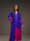 3 Piece Unstitched Embroidered and Printed SIlk Suit V230