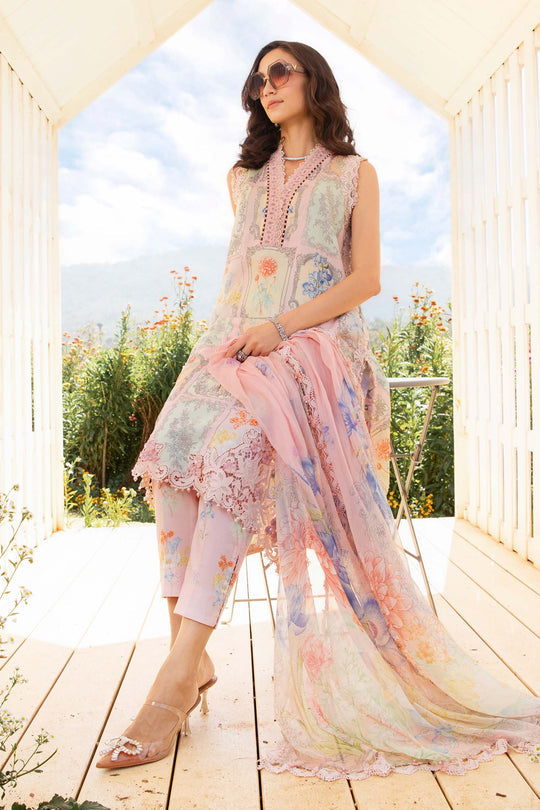 3 Piece Unstitched Printed Lawn Suit 10004