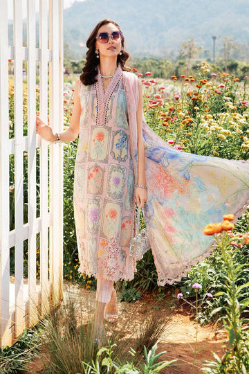 3 Piece Unstitched Printed Lawn Suit 10004