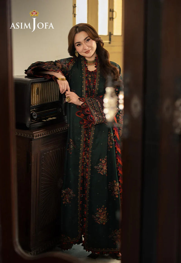'-3PC DHANAK EMBROIDERED UNSTICHED SUIT V259