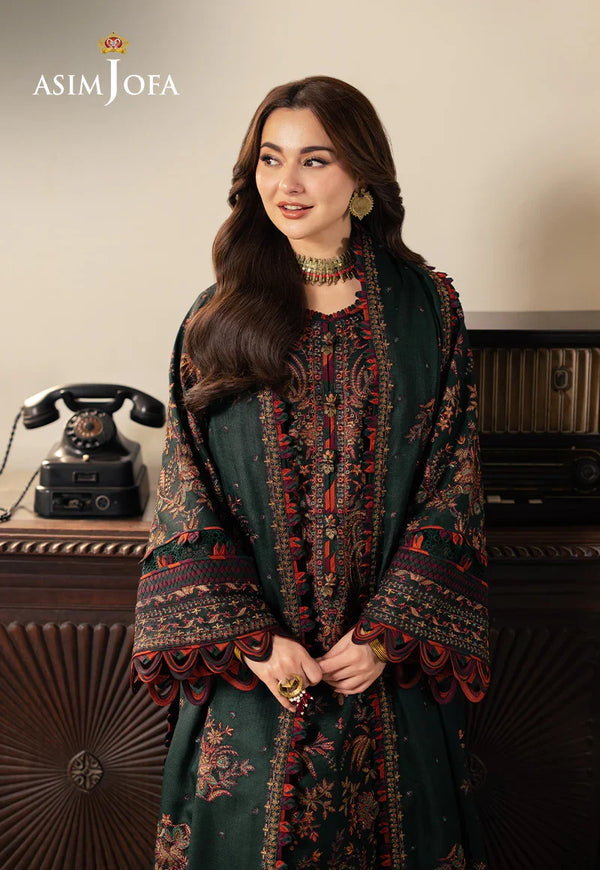 '-3PC DHANAK EMBROIDERED UNSTICHED SUIT V259