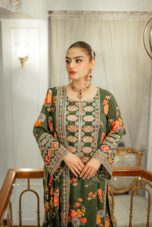 Luxury Silk 3 Piece Unstitched V262