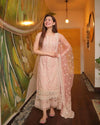 3 Piece Embroidered Lawn Shirt with Embroidered Khadi Nat Dupatta V1049