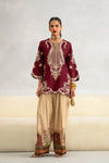 Ethnic Silk Unstitched 2PC Embroidery SuitV44