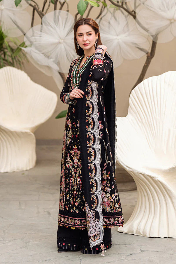 3Pc Embroidered Lawn Shirt with Embroidered Chiffon Dupatta 555