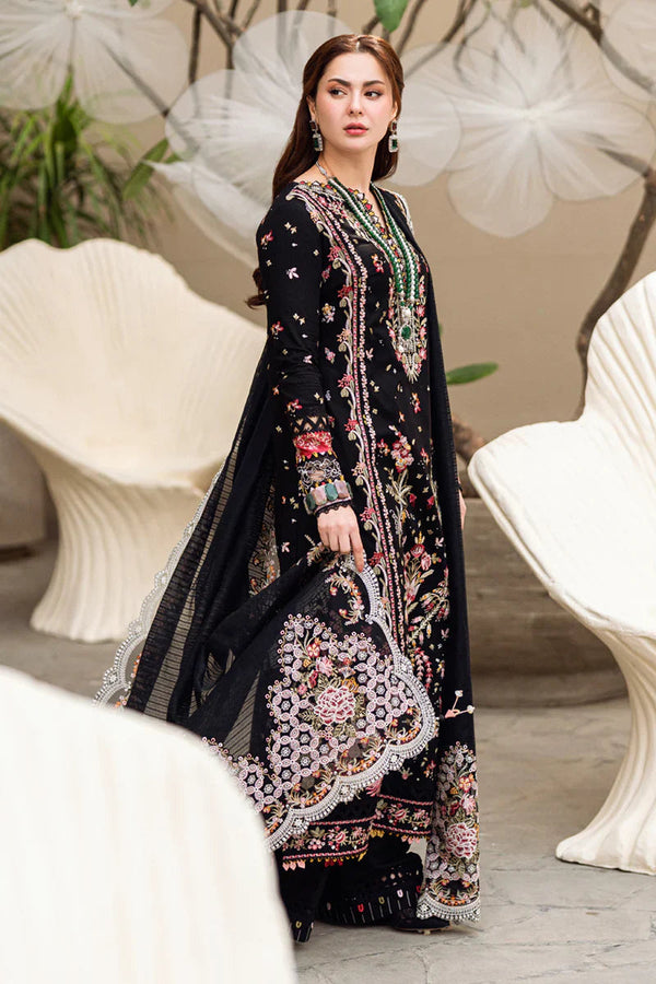 3Pc Embroidered Lawn Shirt with Embroidered Chiffon Dupatta 555