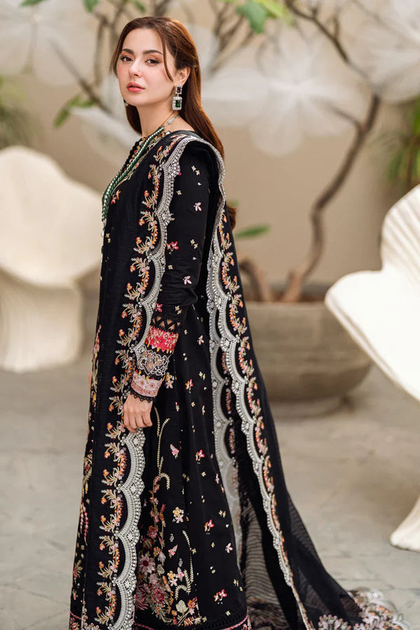 3Pc Embroidered Lawn Shirt with Embroidered Chiffon Dupatta 555