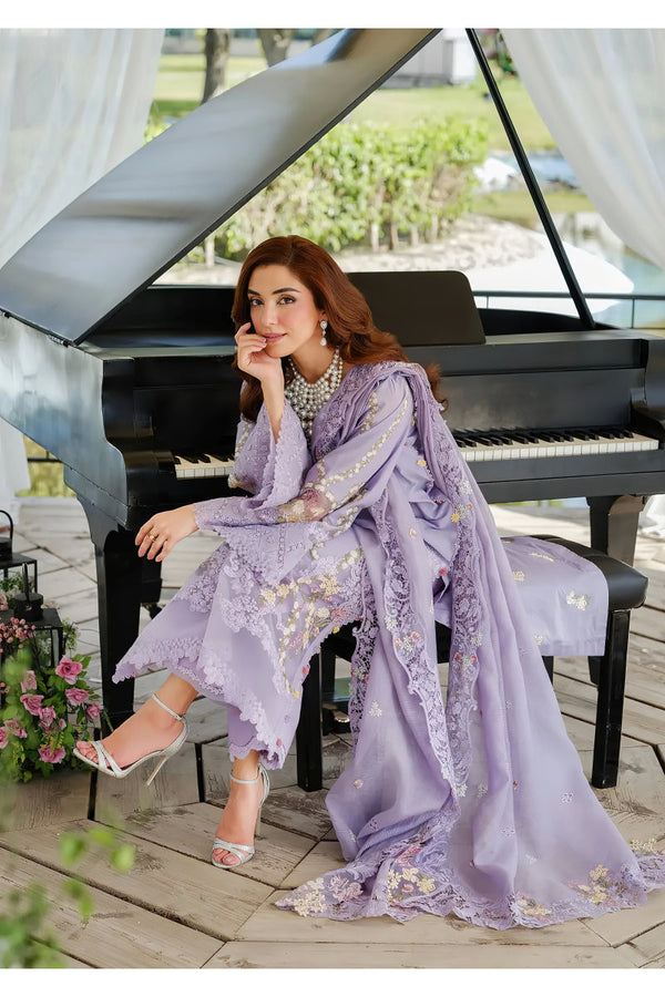 Unstitched Fully Embroidered Dhanak Fabric Embroidered Dupatta 726