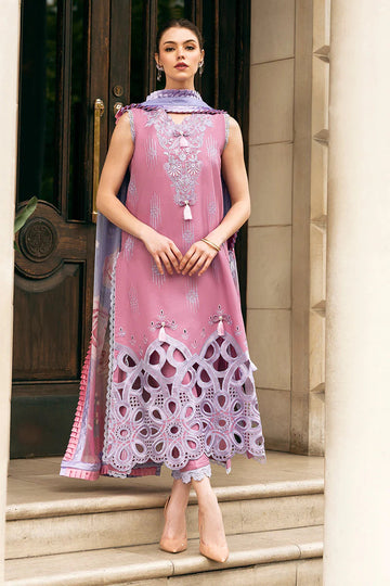 3 Pcs Embroidered Lawn Shirt with Printed Dupatta Mq2570