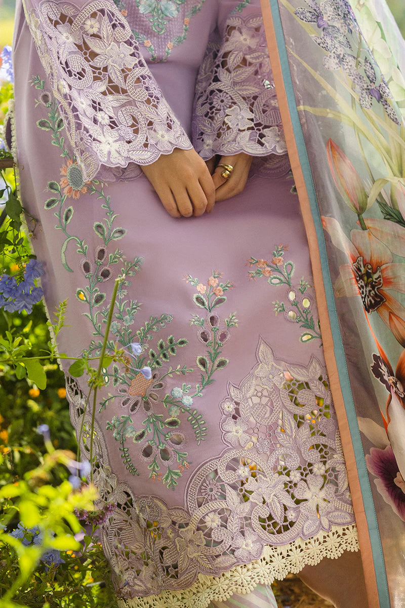 MUSHQ - 3PC LAWN EMBROIDERED SHIRT WITH SILK PRINTED DUPATTA AND TROUSER - BNU2197