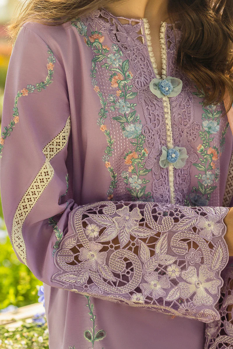 MUSHQ - 3PC LAWN EMBROIDERED SHIRT WITH SILK PRINTED DUPATTA AND TROUSER - BNU2197
