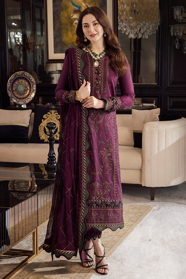 Dhanak 3PC Embroidered With Dhanak Embroidered Dupatta V668