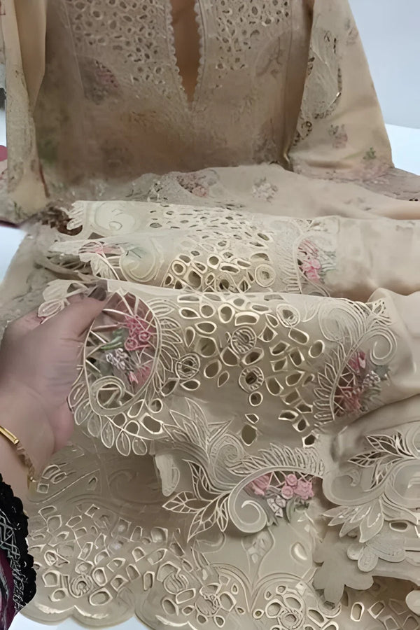 Aneelas unstichted Lawn Embroidered 2pcEmbroidered Duppata V723 2pc