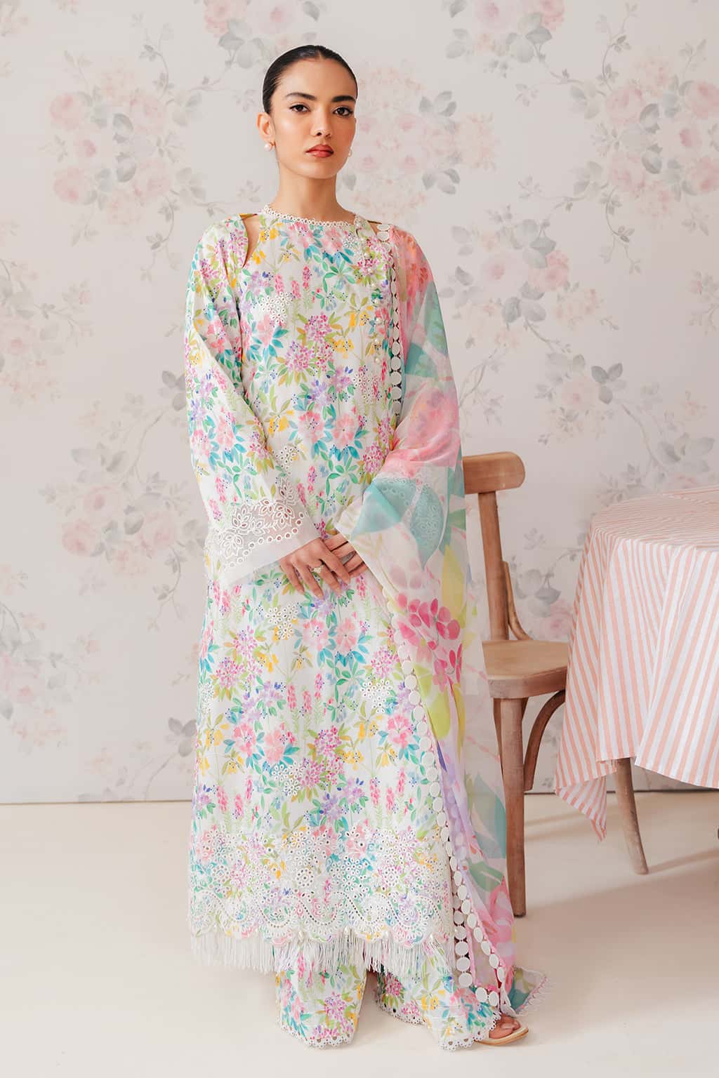 Vanilla-The Folral Charm Lawn 10002